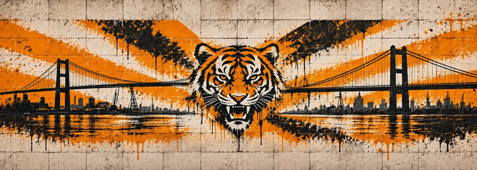 Hull City: klubmotívum graffitis falon