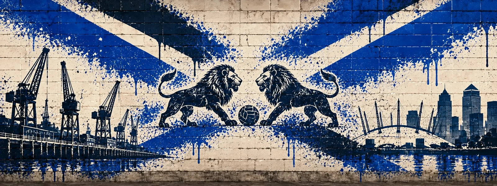 Millwall: klubmotívum graffitis falon
